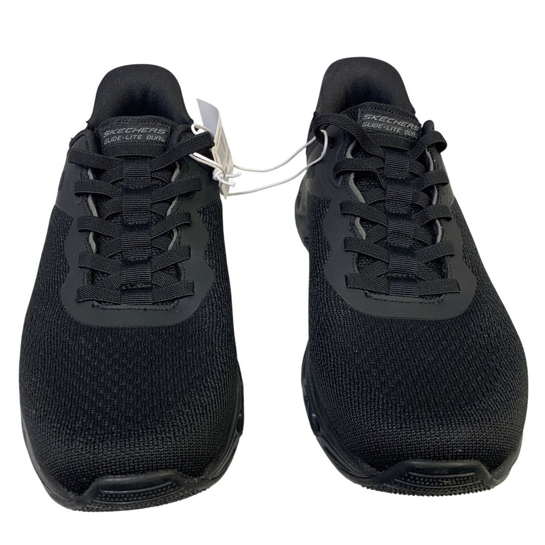 New In Box Skechers Mens Size 12 Black Mesh Hands Free Swift Fit Athletic Shoes