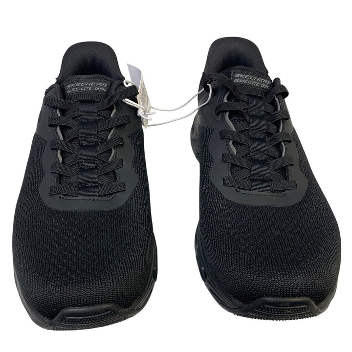 New In Box Skechers Mens Size 12 Black Mesh Hands Free Swift Fit Athletic Shoes