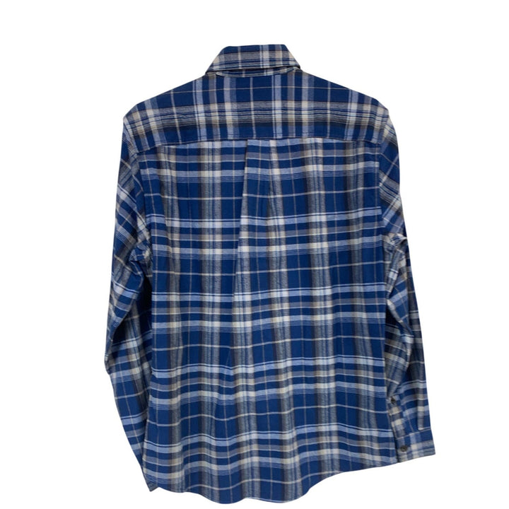 New Eddie Bauer Mens Small Long Sleeve Eddies Field Flannel Button Up Shirt