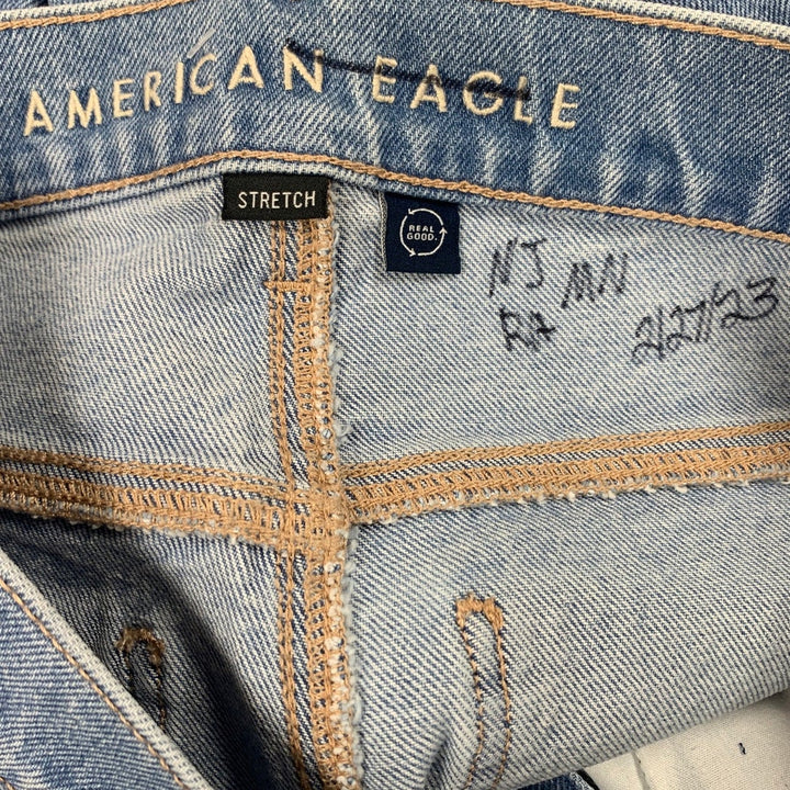 New American Eagle Womens Size 4 Regular Stretch 90s Skinny Denim Blue Jeans