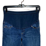 Old Navy Maternity Size 6 Full Stretch Panel Flare Cotton Blend Denim Blue Jeans