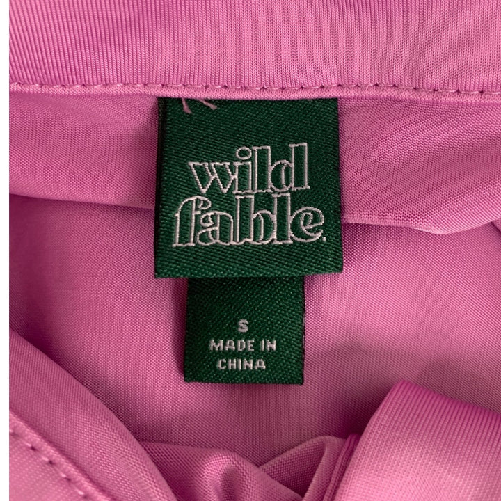 New Wild Fable Juniors Small Long Sleeve Button Down Body Con Shirt Dress