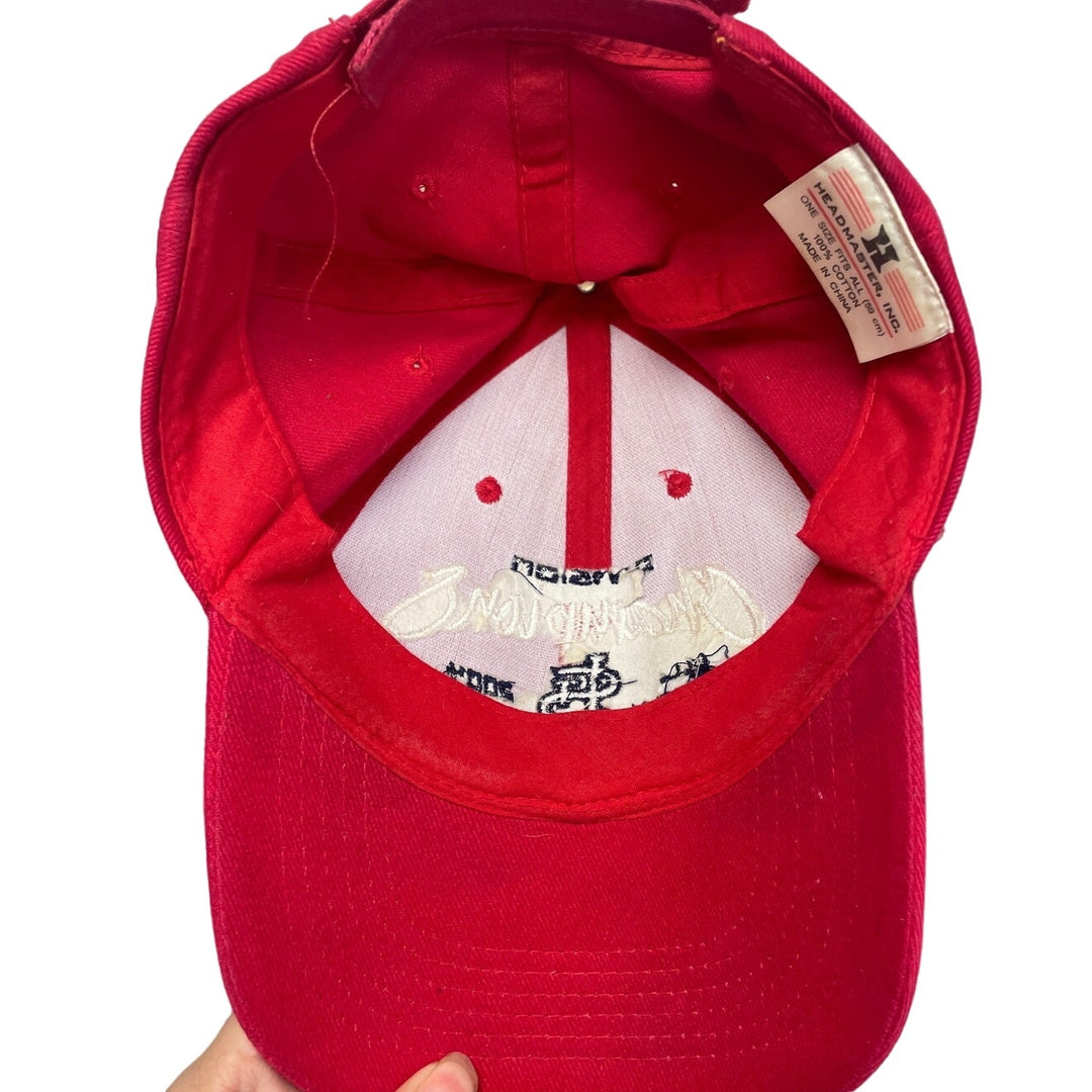 Vintage 2004 St Louis Cardinals NL Central Division Champs Mens Hook &amp; Loop Hat