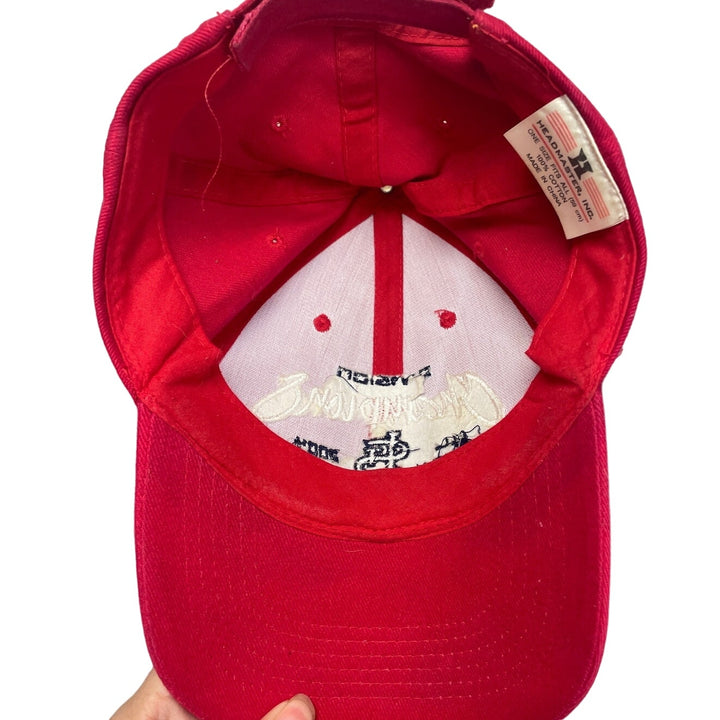Vintage 2004 St Louis Cardinals NL Central Division Champs Mens Hook &amp; Loop Hat