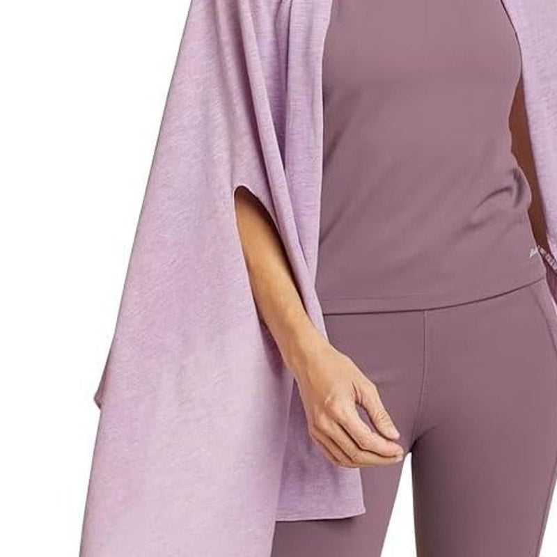 New Eddie Bauer Womens One Size Dusty Iris Purple PolyCotton Daisy Travel Wrap