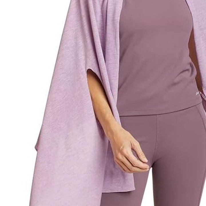 New Eddie Bauer Womens One Size Dusty Iris Purple PolyCotton Daisy Travel Wrap