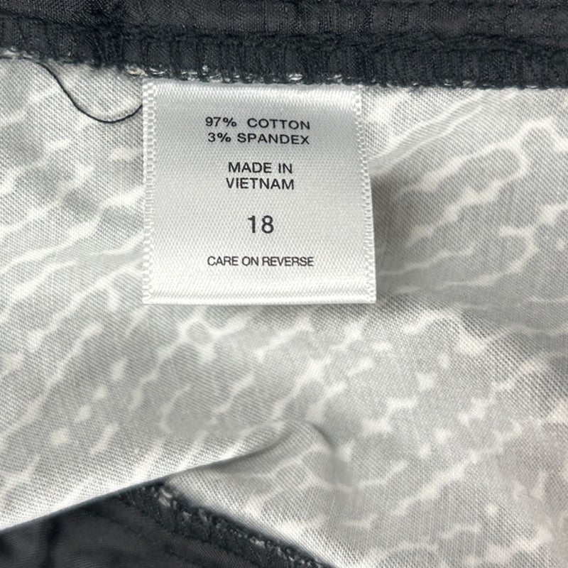 7th Avenue New York &amp; Co Womens Size 18 Cotton Blend Stretch Cuffed Crop Pants
