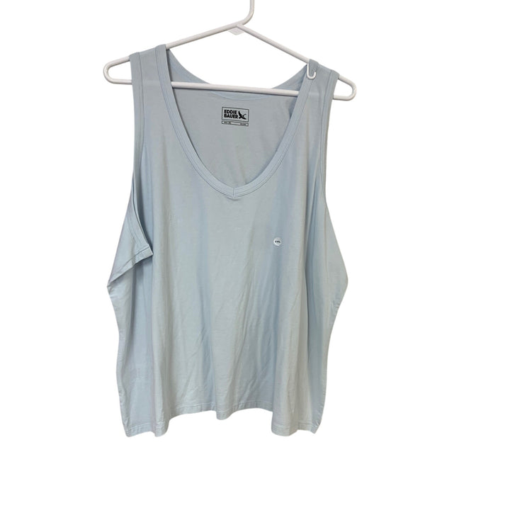 2 New Eddie Bauer Womens XXL Pink Blue Solstice Slub Pocket Tempo Tank Tops