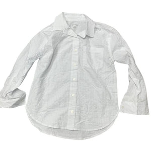 New Art Class Girls Small (6/7) White Long Sleeve 100% Cotton Button Up Shirt