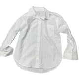 New Art Class Girls Small (6/7) White Long Sleeve 100% Cotton Button Up Shirt