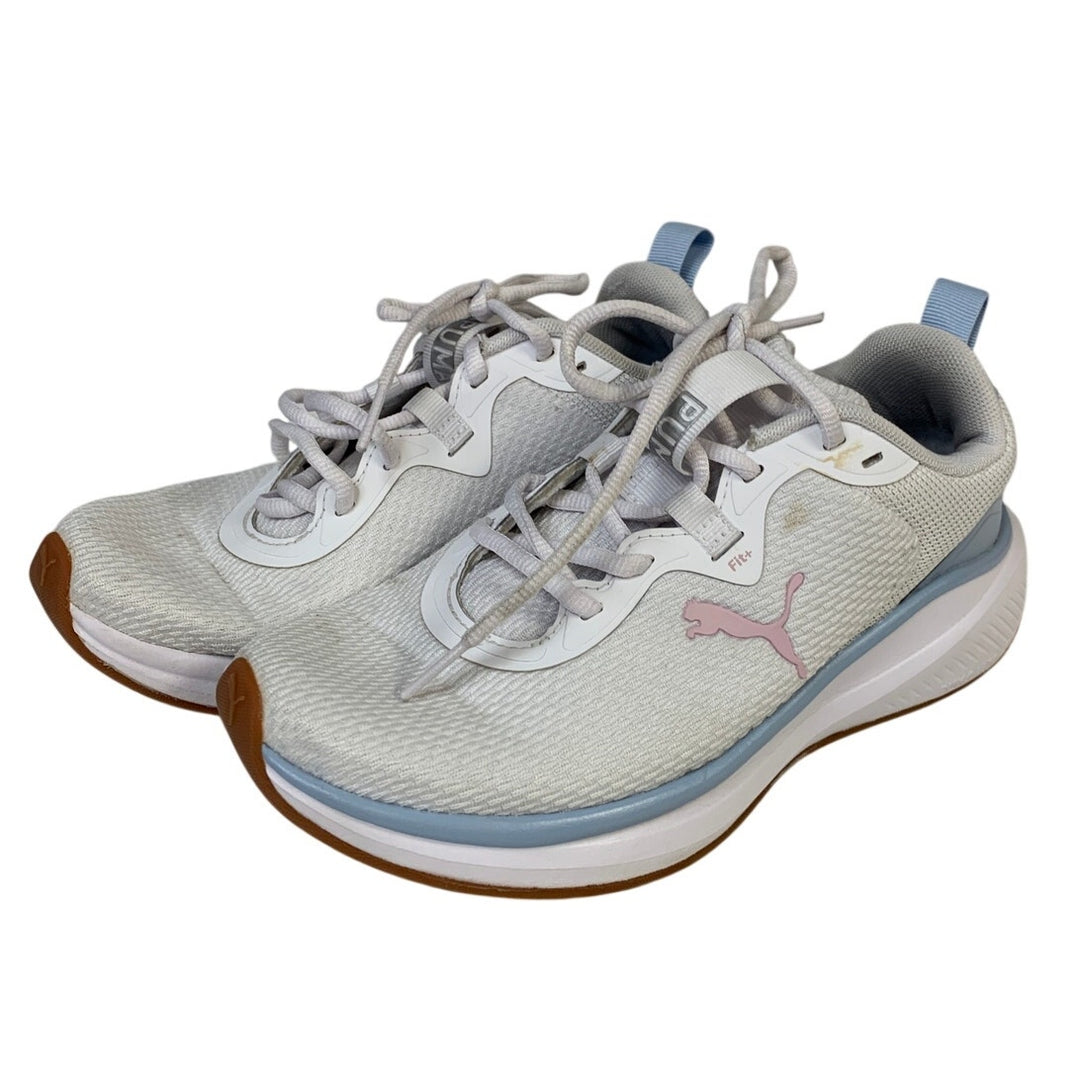 Puma Womens Size 7 White Blue Lace Up Skyrocket Sneaker Athletic Tennis Shoes