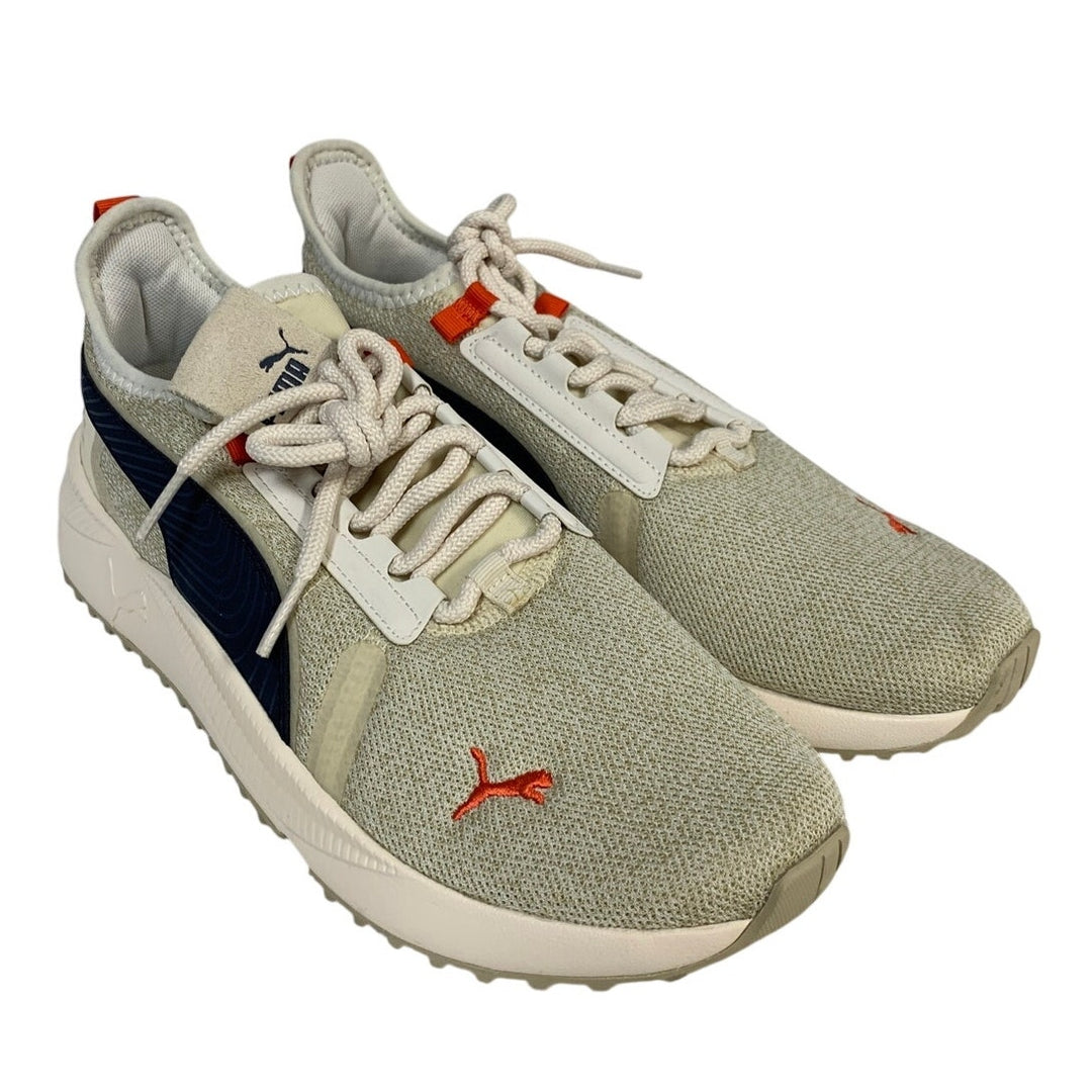 Puma Mens Size 7.5 Beige Sneakers Soft Foam Lace Up Low Top Slip On Shoes