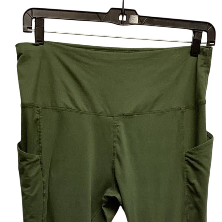 2 Womens XXL Athletic Stretchy Leggings Polyester Spandex Blend Pants w Pockets