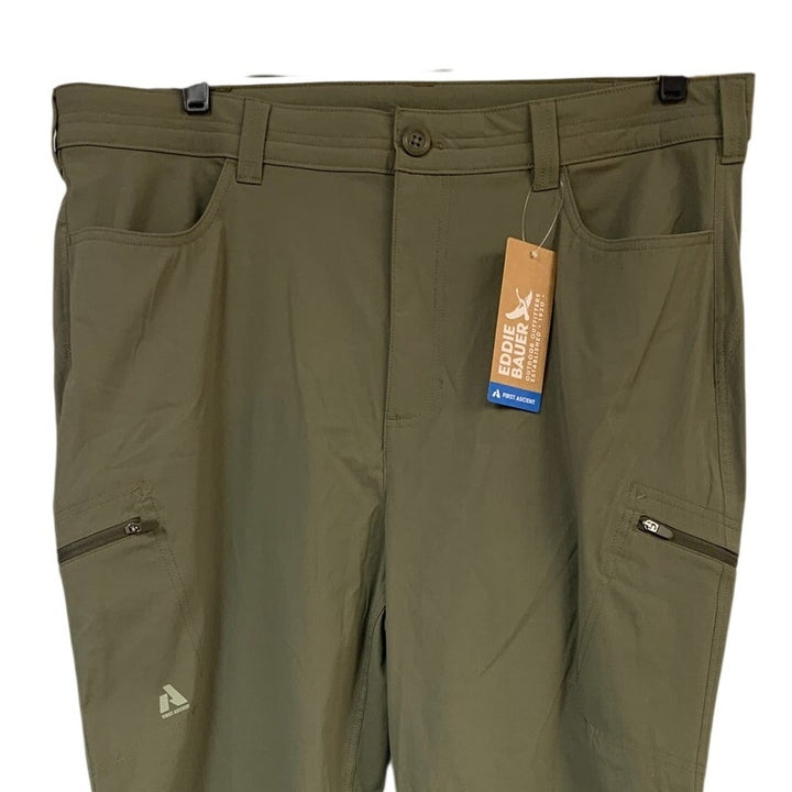 New Eddie Bauer Womens Slate Army Green UPF 50+ High Rise Outdoor Guide Pants