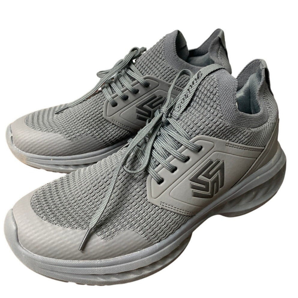Giniros Womens Size 8 Gray Mesh Slip On Walking Running Breathable Sneaker Shoes