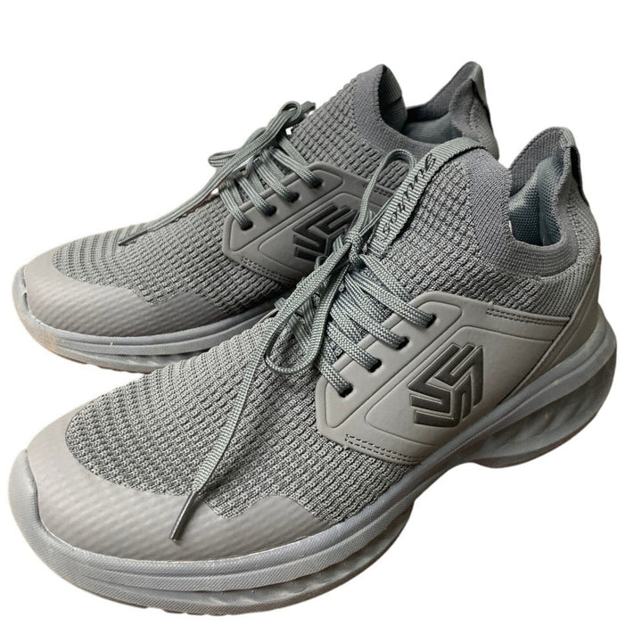Giniros Womens Size 8 Gray Mesh Slip On Walking Running Breathable Sneaker Shoes