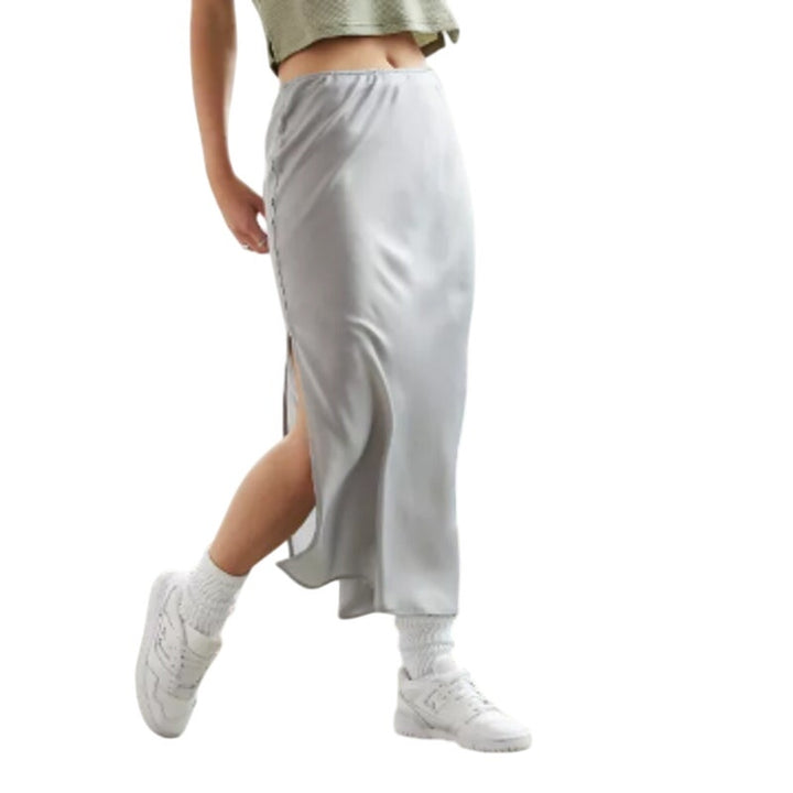 New American Eagle Womens Size 8 Dove Gray Maddie &amp; Kenzie Ziegler Midi Skirt