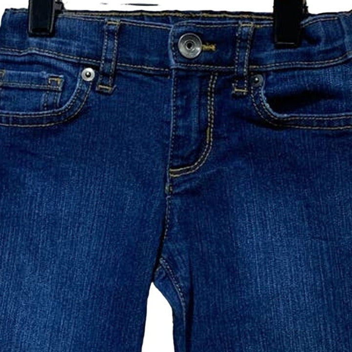 Place Girls Size 5 Super Skinny Adjustable Waist Stretch Cotton Blue Jeans