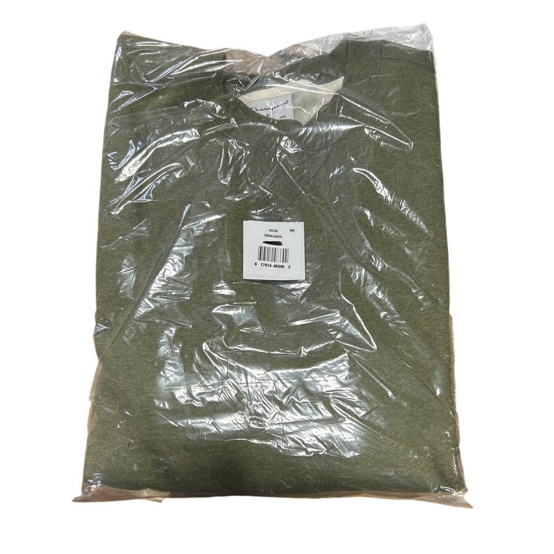 New Champion Unisex Large Green Pullover Sweatshirt w Bonus Plaid Flannel Hoodie
