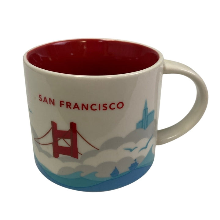 2012 New Starbucks You Are Here Collection San Francisco 14oz Ceramic Coffee Mug