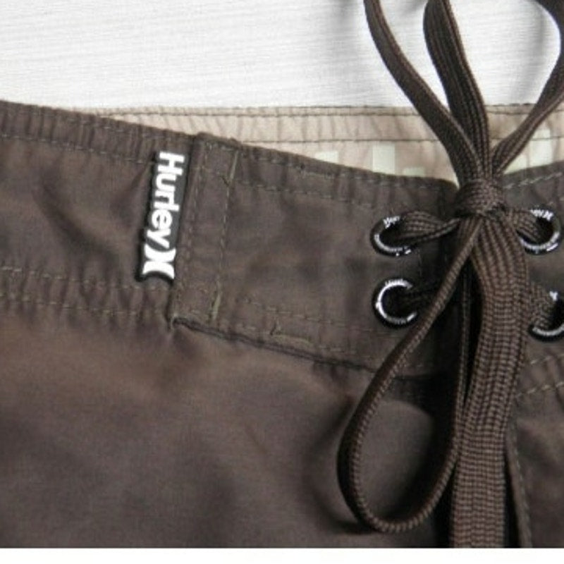 Hurley Mens Size 36 Large Drawstring Swim Trunks Webbed Pocket Board Shorts