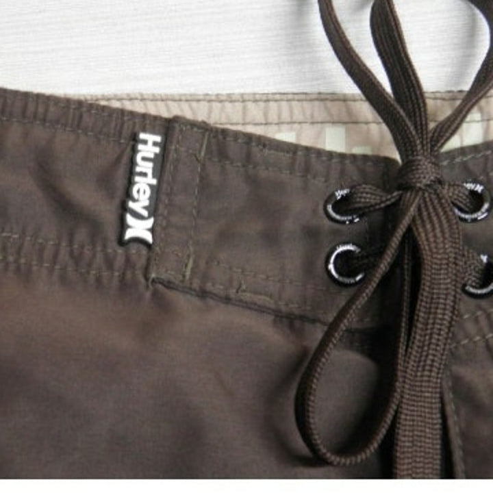 Hurley Mens Size 36 Large Drawstring Swim Trunks Webbed Pocket Board Shorts