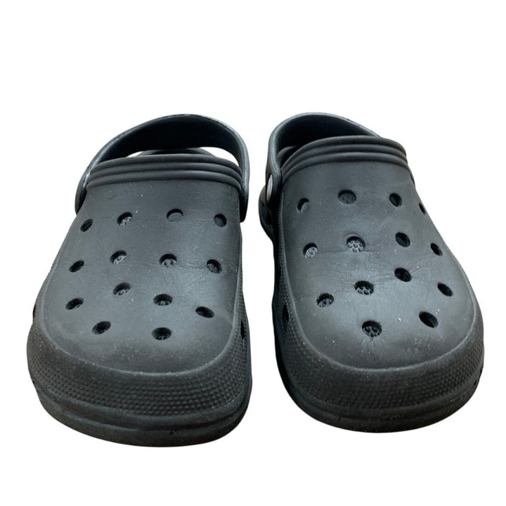 Little Boys Size 11 Black Clogs Breathable Slip On Sandal Water Shoes