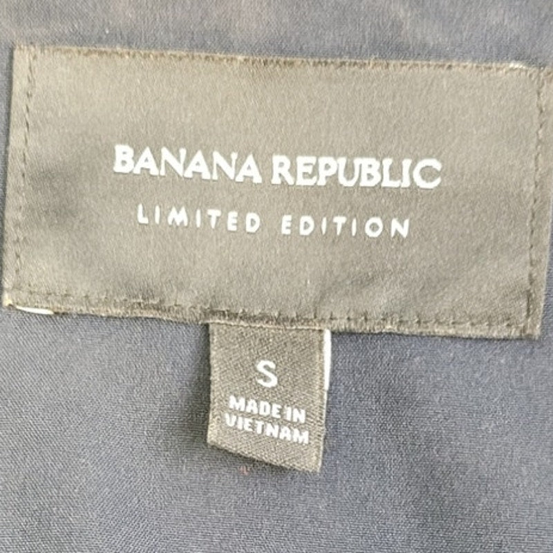 Banana Republic Womens Small Navy Blue Lace Side Zip Tank Top w Bow on Straps