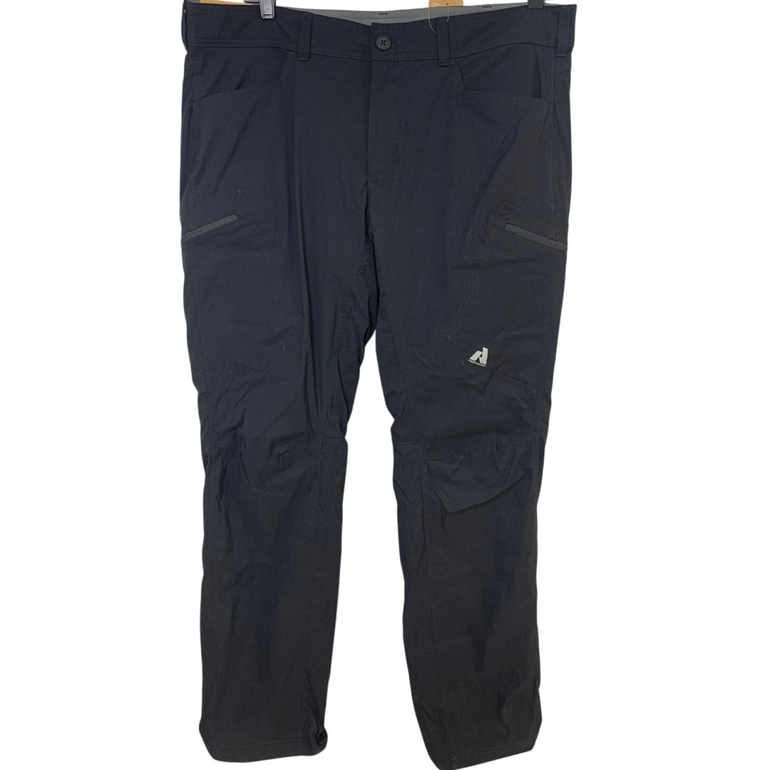 New Eddie Bauer Mens Size 40/36 Black UPF50+ Lined Guide Pro Active Fit Pants