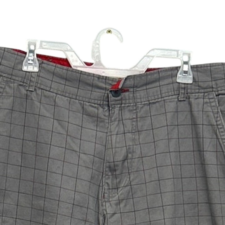 Ocean Pacific Mens Size 40 100% Cotton Long Plaid Board Golf Shorts