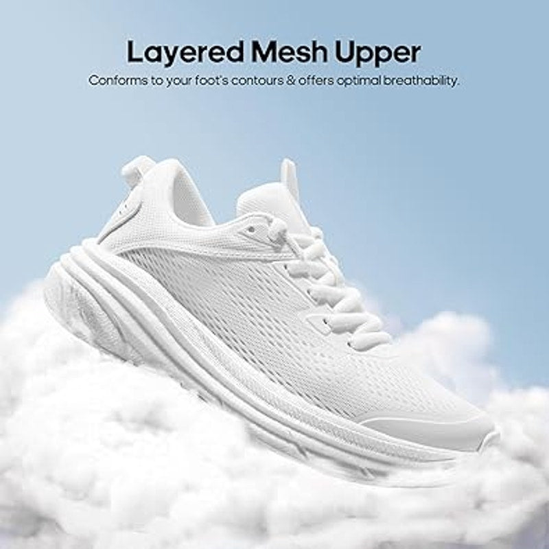 Nortiv8 Women Size 10 White Mesh Lace Up Flexlife Running Walking Athletic Shoes