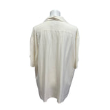 2 Anna and Frank Woman Plus Size 1X 100% Silk Short Sleeve Button Down Blouses