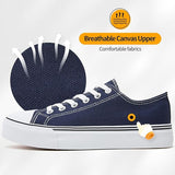 ZGR Womens Size 7 Navy Blue Canvas Lace Up Classic Low Top Casual Sneaker Shoes