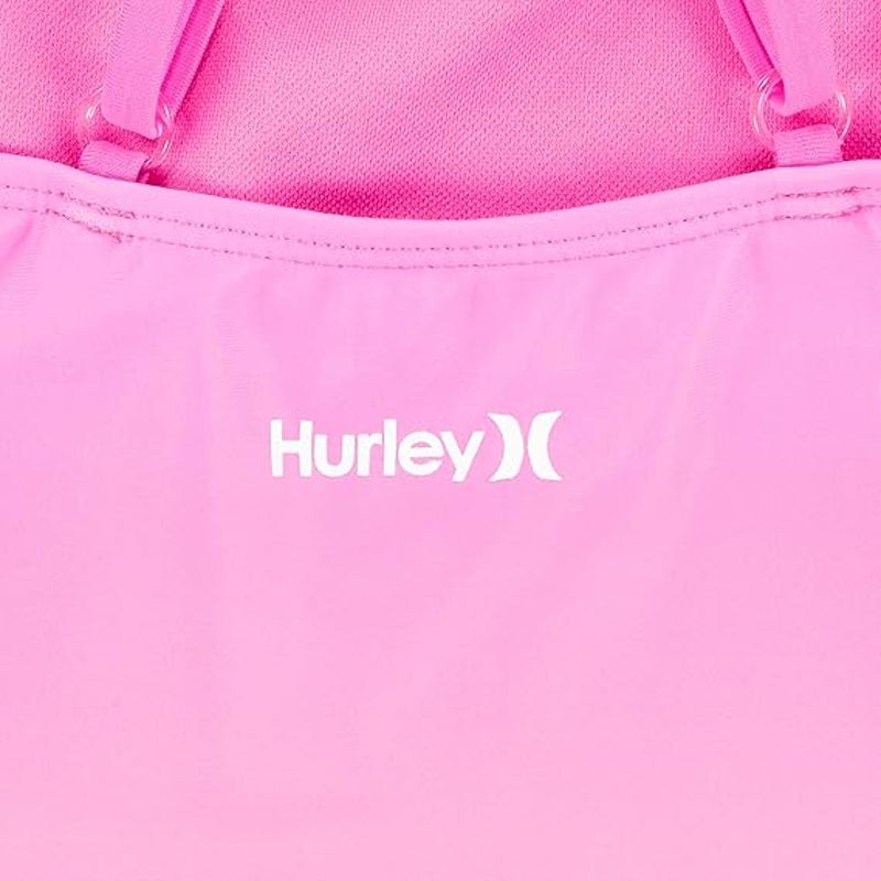 New Hurley Girls Size 3T Pink Purple Boyshort Tankini 2-Piece Swimsuit Swim Suit