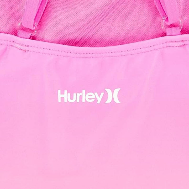 New Hurley Girls Size 3T Pink Purple Boyshort Tankini 2-Piece Swimsuit Swim Suit