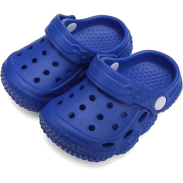 New Inminpin Toddler Boys Size 5.5 Blue Clogs Sandal Breathable Non Slip Shoes