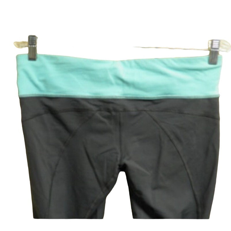 Lululemon Womens Size 10 Cropped Jogger Blue Waistband Workout Yoga Pants