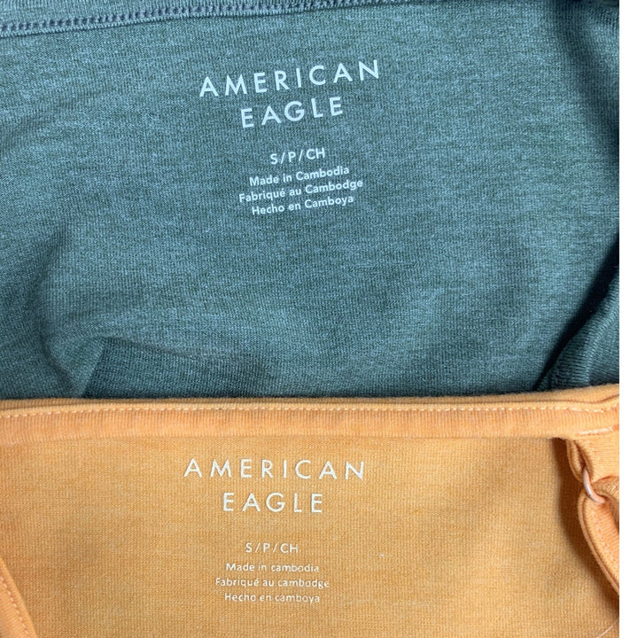 Lot of 2 American Eagle Womens Small Spaghetti Strap Adjustable Tank Tops