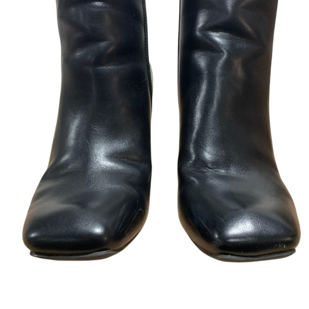 Mysoft Womens Size 6 Black 3" Heel Ankle Boots Closed Square Toe Side Zip Shoes