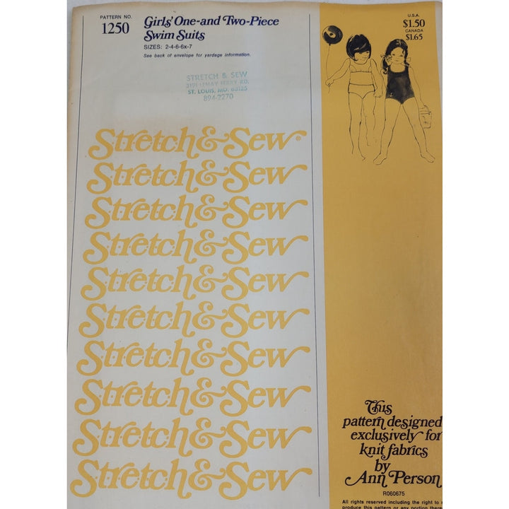 1975 Stretch &amp; Sew 1250 Girls&