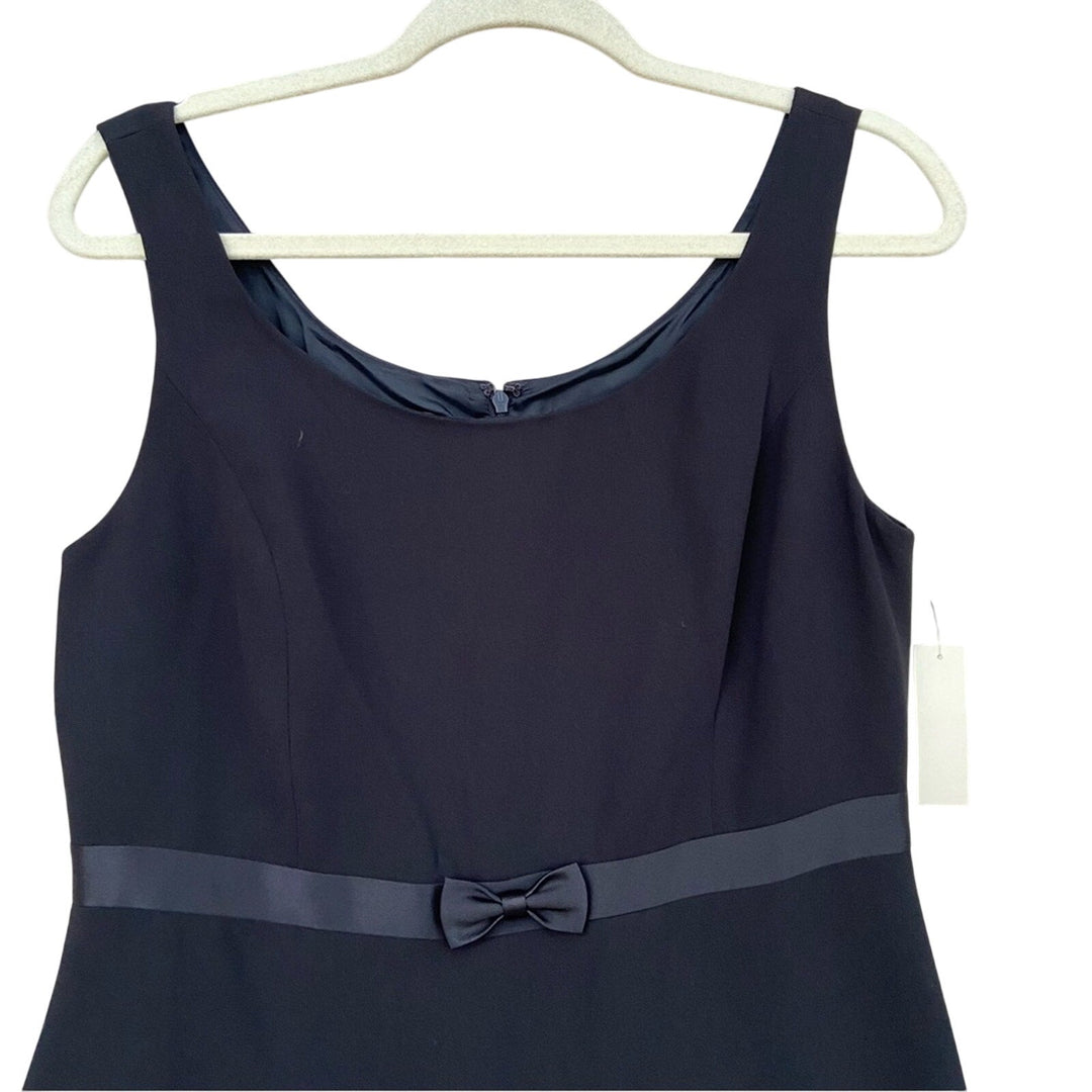 New Amanda Smith Womens Size 8 Black 100% Polyester LBD Sleeveless Sheath Dress