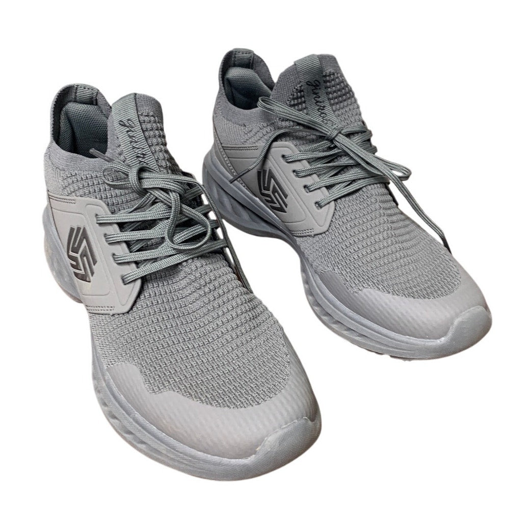 Giniros Womens Size 8 Gray Mesh Slip On Walking Running Breathable Sneaker Shoes