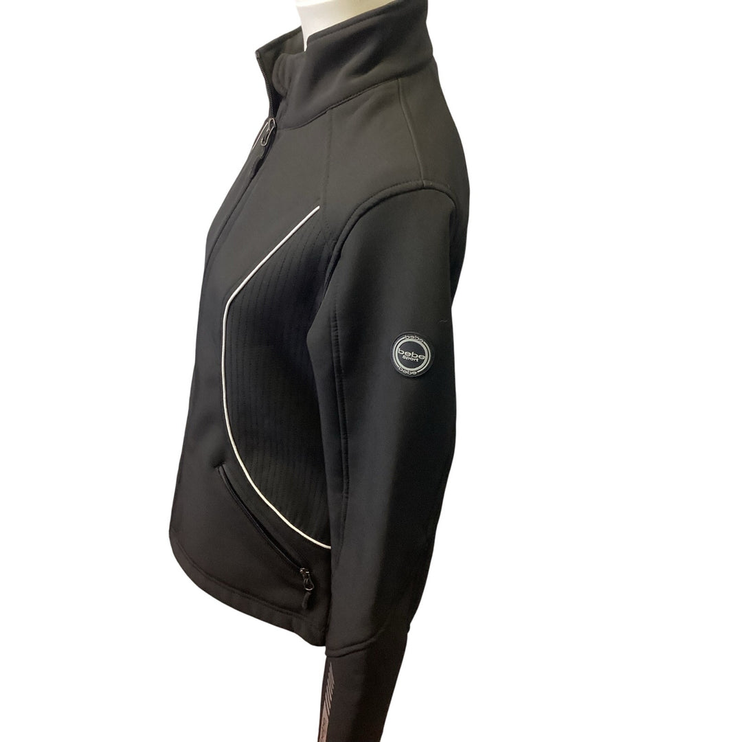 Bebe Sport Medium Polyester Blend Full Zip Sports Athletic Jacket w Pockets