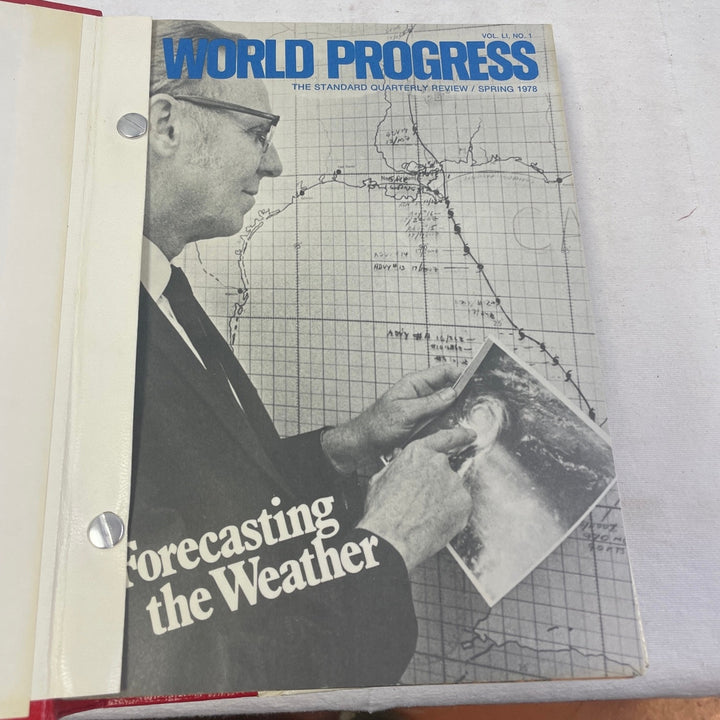 Vintage 1978 World Progress Yearbook Binder Spring Winter Summer Fall Collection
