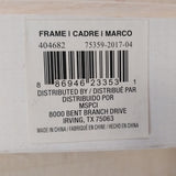 Vintage White Washed 24" by 19" Solid Wood 2" Wide Hanging Picture Art Frame