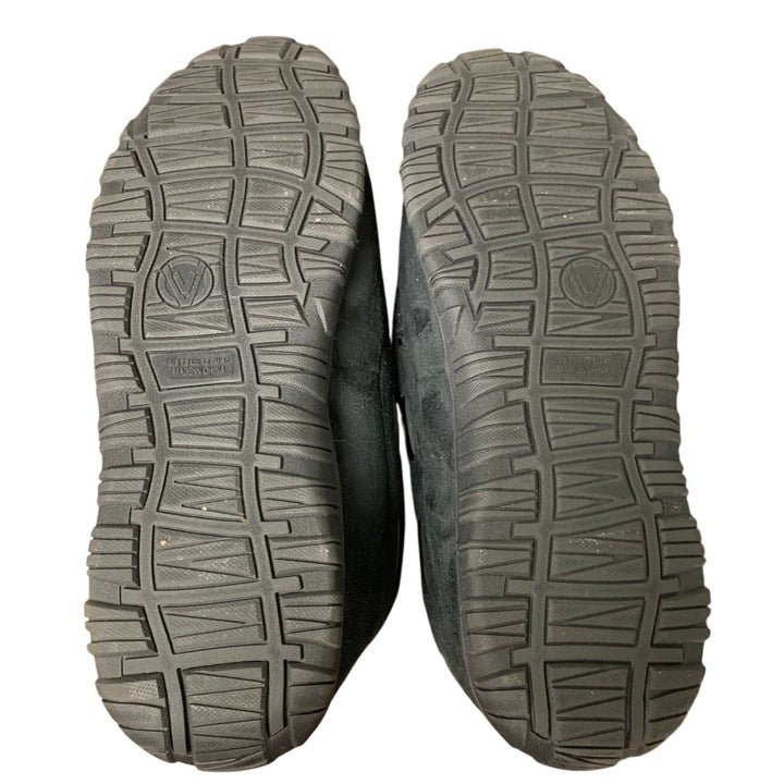 Vonair Mens 13 Black Faux Suede Moccasin Slipper Indoor Outdoor Slip On Shoes