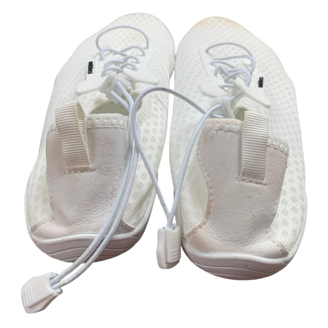 WateLves Womens Size 9.5 White Quick Dry Aqua Socks Pool Water Aerobics Shoes