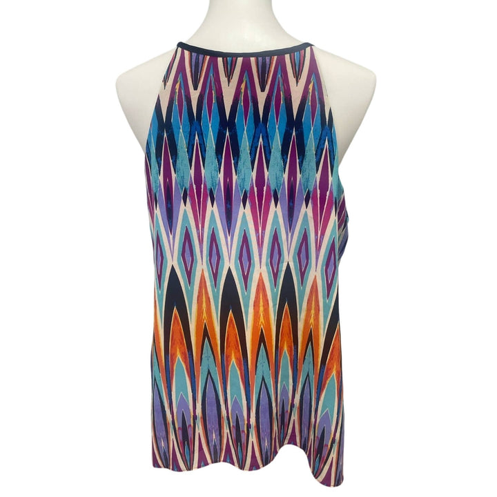 Nicole by Nicole Miller XL Sleeveless Deep V-Neck Flowy Strappy Lined Tank Top