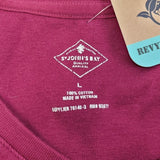 Hand Printed Upcycled Womens Large Saving the Planet Superpower 3/4 Sleeve Tee