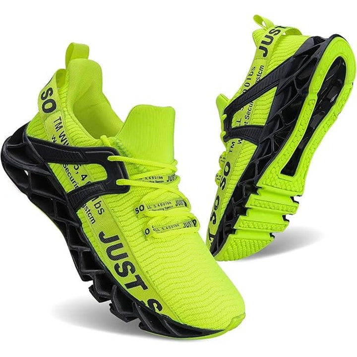New Umyogo Womens Size 9 Neon Yellow Lace Up Sport Running Athletic Shoes